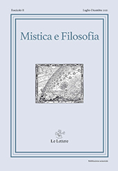 Heft, Mistica e filosofia : III, 2, 2021, Le Lettere