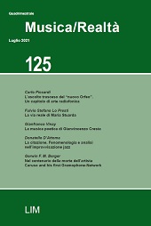 Fascicule, Musica/Realtà : 125, 2, 2021, Libreria musicale italiana