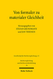 E-book, Von formaler zu materialer Gleichheit : vergleichende Perspektiven aus Geschichte, Kranz der Disziplinen und Theorie, Mohr Siebeck