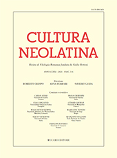 Fascicolo, Cultura neolatina : LXXXI, 3/4, 2021, Enrico Mucchi Editore
