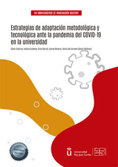 E-book, Estrategias de adaptación metodológica y tecnológica ante la pandemia del COVID-19 en la universidad, Dykinson