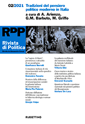 Article, Tradizioni del pensiero politico moderno in Italia : in occasione del decennale della «Rivista di Politica», Rubbettino
