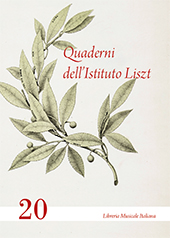 Fascicolo, Quaderni dell'Istituto Liszt : 20, 2021, Libreria musicale italiana