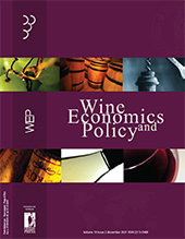 Fascículo, WEP : wine economics and policy : 10, 2, 2021, Firenze University Press