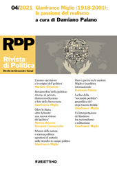 Artikel, Le regolarità della guerra : Gianfranco Miglio e lo studio della politica internazionale, Rubbettino