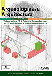 Issue, Arqueología de la arquitectura : 18, 2021, CSIC, Consejo Superior de Investigaciones Científicas