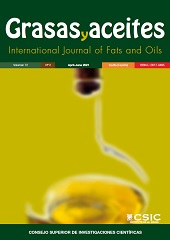 Issue, Grasas y aceites : 72, 2, 2021, CSIC, Consejo Superior de Investigaciones Científicas