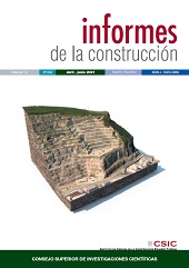 Fascículo, Informes de la construcción : 73, 562, 2, 2021, CSIC, Consejo Superior de Investigaciones Científicas