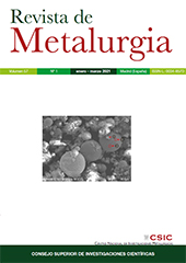 Issue, Revista de metalurgia : 57, 1, 2021, CSIC, Consejo Superior de Investigaciones Científicas