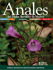 Fascicolo, Anales del Jardín Botánico de Madrid : 78, 1, 2021, CSIC, Consejo Superior de Investigaciones Científicas