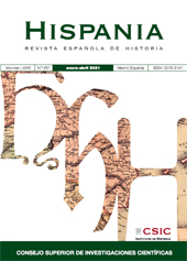 Fascículo, Hispania : revista española de historia : LXXXI, 267, 1, 2021, CSIC, Consejo Superior de Investigaciones Científicas
