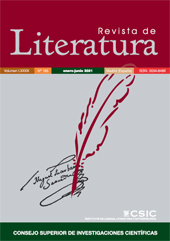Issue, Revista de literatura : LXXXIII, 165, 1, 2021, CSIC, Consejo Superior de Investigaciones Científicas