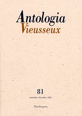 Fascicule, Antologia Vieusseux : XXVII, 81, 2021, Mandragora