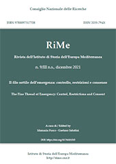 Issue, RiMe : rivista dell'lstituto di Storia dell'Europa Mediterranea : 9 nuova serie, III, 2021, ISEM - Istituto di Storia dell'Europa Mediterranea