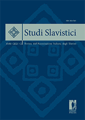 Fascicule, Studi slavistici : rivista dell'associazione italiana degli Slavisti : XVIII, 2, 2021, Firenze University Press