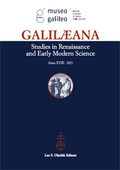 Fascicule, Galilaeana : journal of Galilean studies : XVIII, 2021, L.S. Olschki