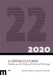 Fascículo, Il capitale culturale : studies on the value of cultural heritage : 22, 2, 2020, EUM-Edizioni Università di Macerata