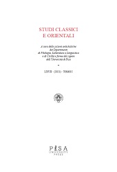 Artículo, Spose per sempre : nuptiae e lanificium nella scultura funeraria romana della Regio IV., Pisa University Press