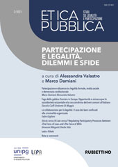 Articolo, Stricto sensu VS lato sensu? : Regulating Participatory Processes Between The Force of Law and The Force of Will, Rubbettino