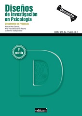 eBook, Diseños de investigación en psicología : documento de prácticas, Universidad de Murcia