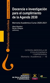 eBook, Docencia e investigación para el cumplimiento de la Agenda 2030 : memoria académica : curso 2020-2021, Universidad Pontificia Comillas