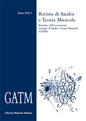 Issue, Rivista di Analisi e Teoria Musicale : XXVII, 1, 2021, Gruppo Analisi e Teoria Musicale (GATM)  ; Lim editrice