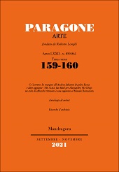Issue, Paragone : rivista mensile di arte figurativa e letteratura. Arte : LXXII, 159/160, 2021, Mandragora