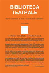 Article, Esperienze e processi pedagogici per un teatro sociale, Bulzoni