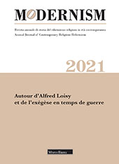 Article, Loisy et Semeria : les convergences, le drame de la guerre, les distances, Morcelliana