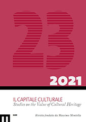 Fascículo, Il capitale culturale : studies on the value of cultural heritage : 23, 1, 2021, EUM-Edizioni Università di Macerata