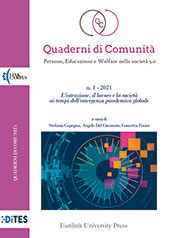 Journal, Quaderni di Comunità : persone, educazione e welfare nella società 5.0., Eurilink