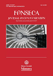 Fascículo, Fonseca, Journal of Communication : 24, 1, 2022, Ediciones Universidad de Salamanca