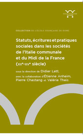 Chapter, L'utilizzazione dello statuto : la normativa locale nella documentazione pubblica e privata delle città comunali italiane, École française de Rome