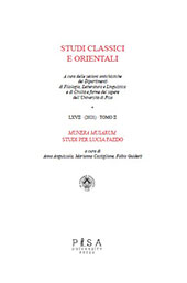 Artículo, Signum divo Augusto patri ad theatrum Marcelli, Pisa University Press