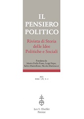 Issue, Il pensiero politico : rivista di storia delle idee politiche e sociali : LIV, 2, 2021, L.S. Olschki