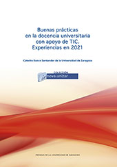 E-book, Buenas prácticas en la docencia universitaria con apoyo de TIC : experiencias en 2021, Prensas de la Universidad de Zaragoza