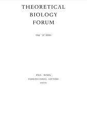 Fascicule, Theoretical Biology Forum : 114, 2, 2021, Fabrizio Serra