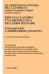 Article, Fiducia e leadership : spunti per una lettura della dimensione organizzativa, in particolare nella prospettiva socio-relazionale ed etica, Franco Angeli