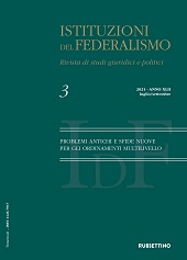 Heft, Istituzioni del federalismo : rivista di studi giuridici e politici : XLII, 3, 2021, Rubbettino