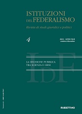 Fascicolo, Istituzioni del federalismo : rivista di studi giuridici e politici : XLII, 4, 2021, Rubbettino