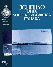 Fascicule, Bollettino della Società Geografica Italiana : 5, 1, 2022, Firenze University Press