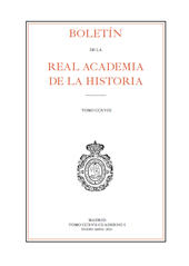 Fascicule, Boletín de la Real Academia de la Historia : CCXVIII, I, 2021, Real Academia de la Historia
