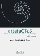 Fascicule, ArtefaCToS : revista del Instituto de Estudios de la Ciencia y la Tecnología : 11, 1, 2022, Ediciones Universidad de Salamanca