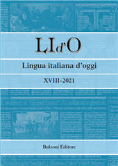 Fascículo, Lid'O : lingua italiana d'oggi : XVIII, 2021, Bulzoni