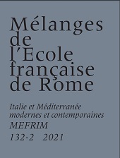 Artikel, Edizioni a stampa di epistolari di letterati italiani : tendenze e iniziative, École française de Rome