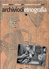 Issue, Archivio di etnografia : rivista del dipartimento di scienze storiche, linguistiche e antropologiche, Università degli studi della Basilicata : XVI, 2, 2021, Edizioni di Pagina