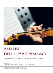 eBook, Analisi della performance : un ponte tra tra teoria e interpretazione : atti del Convegno internazionale (Messina, 7-9 giugno 2018), Libreria musicale italiana