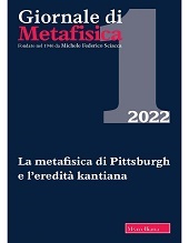 Fascículo, Giornale di metafisica : XLIV, 1, 2022, Morcelliana