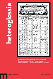 Heft, Heteroglossia : quaderni dell'Istituto di lingue straniere : 18, 2022, EUM-Edizioni Università di Macerata