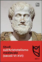 Heft, Studi sull'Aristotelismo medievale (secoli VI-XVI) : 1, 2021, TAB edizioni